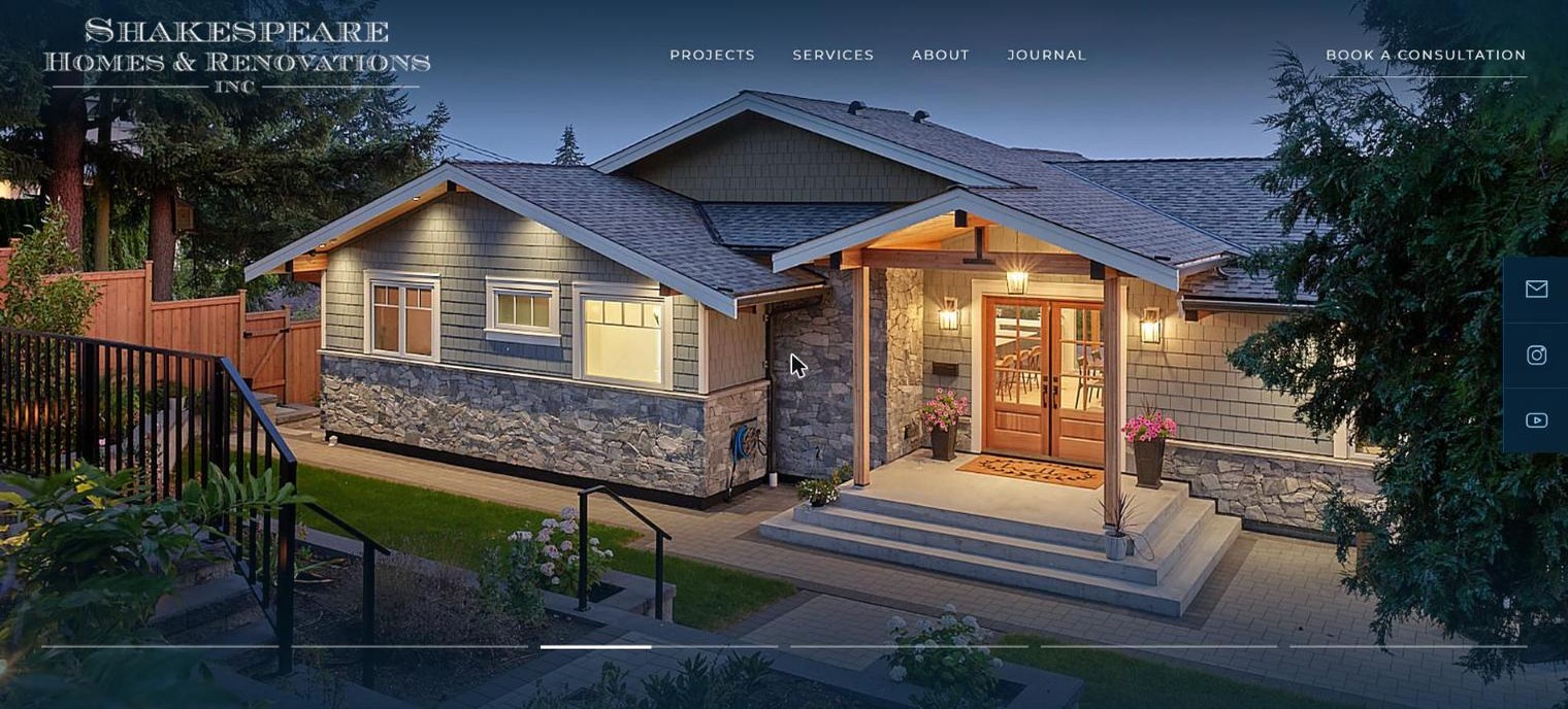 Shakespeare Homes & Renovations, custom home builder in North Vancouver